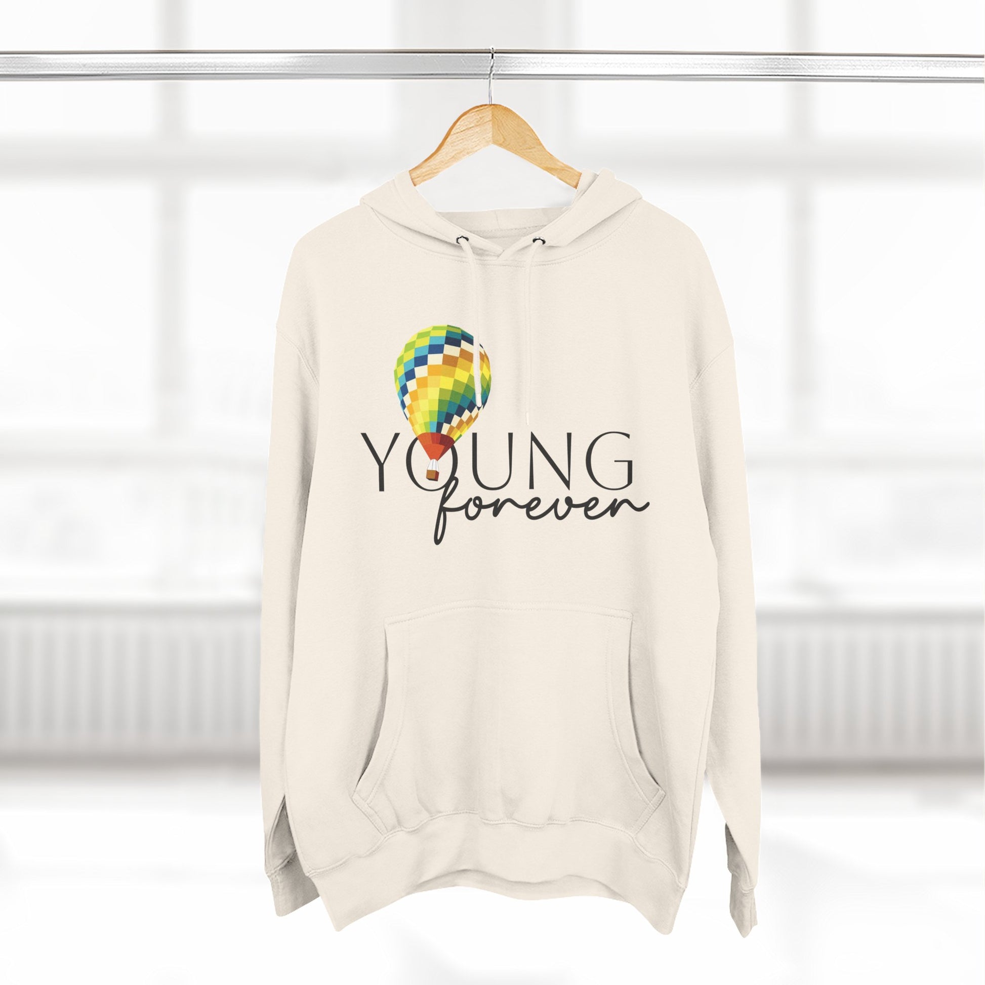 Sky Journey Balloon Three-Panel Fleece Hoodie - snazzymerch