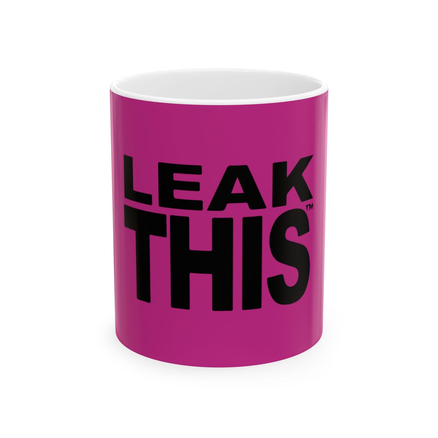 Bold Lettering Ceramic Mug, (11oz, 15oz) - snazzymerch