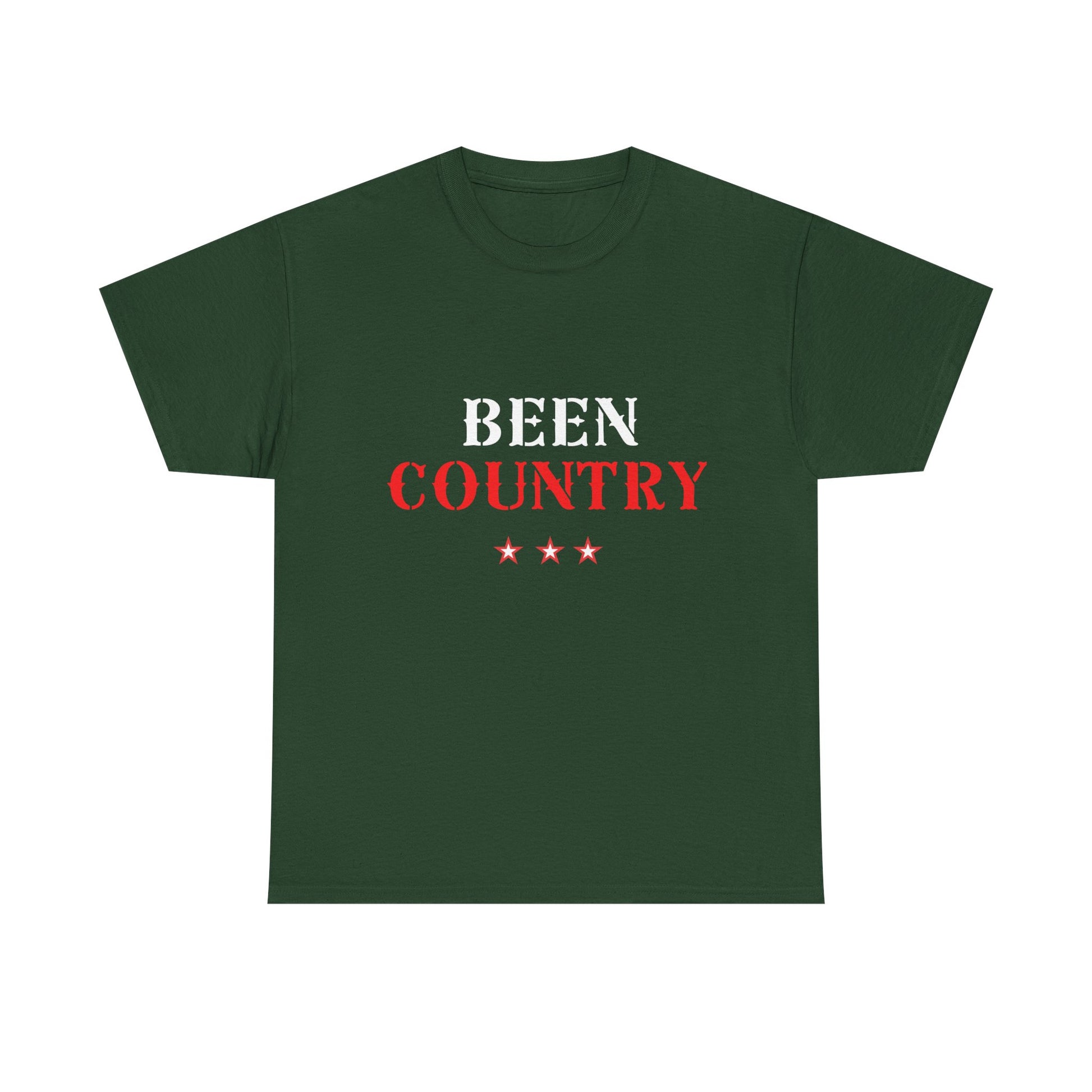 Red Country Western Star Unisex Heavy Cotton Tee - snazzymerch