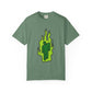 Billie Eilish Inspired Dyed T-shirt – Green Flame Icon Edition Printify