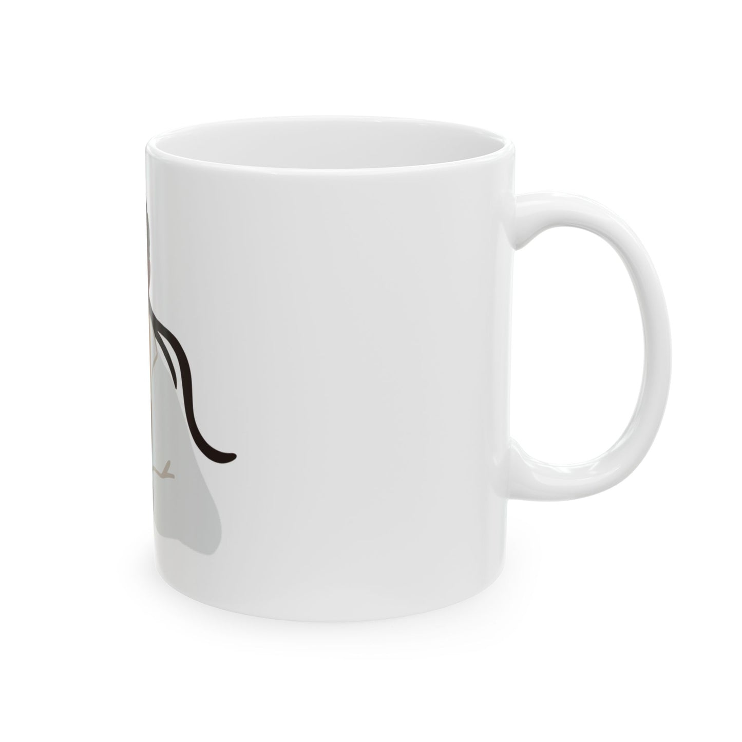 Vector Portrait Ceramic Mug, (11oz, 15oz) - snazzymerch