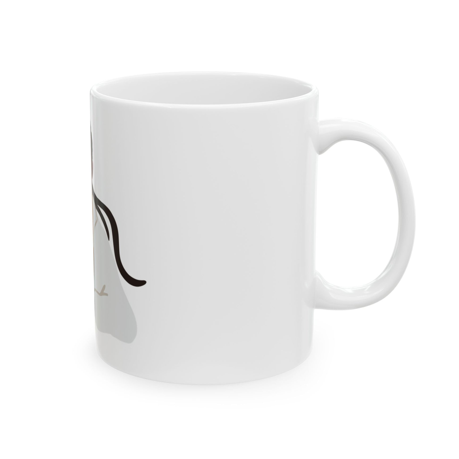 Vector Portrait Ceramic Mug, (11oz, 15oz) - snazzymerch