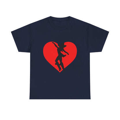 Heart & Cowgirl Unisex Heavy Cotton Tee - snazzymerch