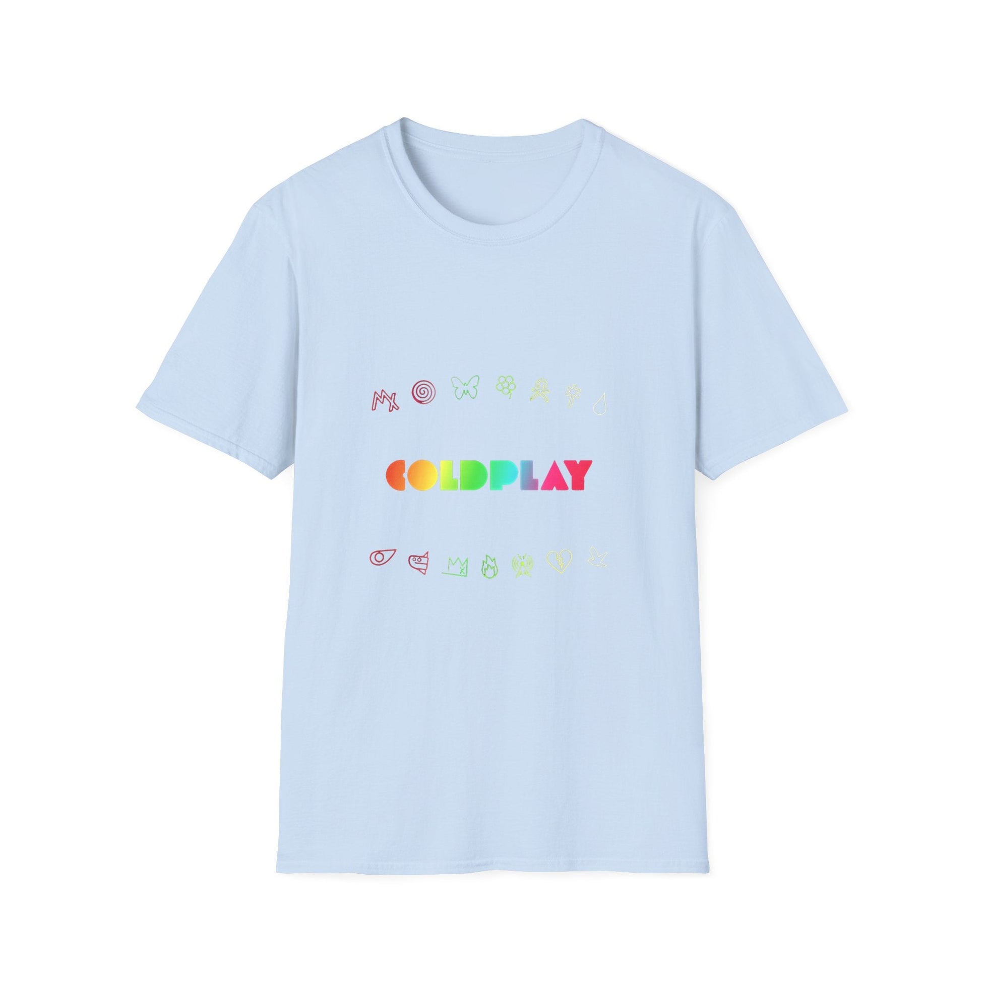 Unisex Softstyle T-Shirt Inspired by Coldplay’s Signage Printify
