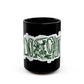 Lizard Lettering Black Mug (11oz, 15oz) - snazzymerch
