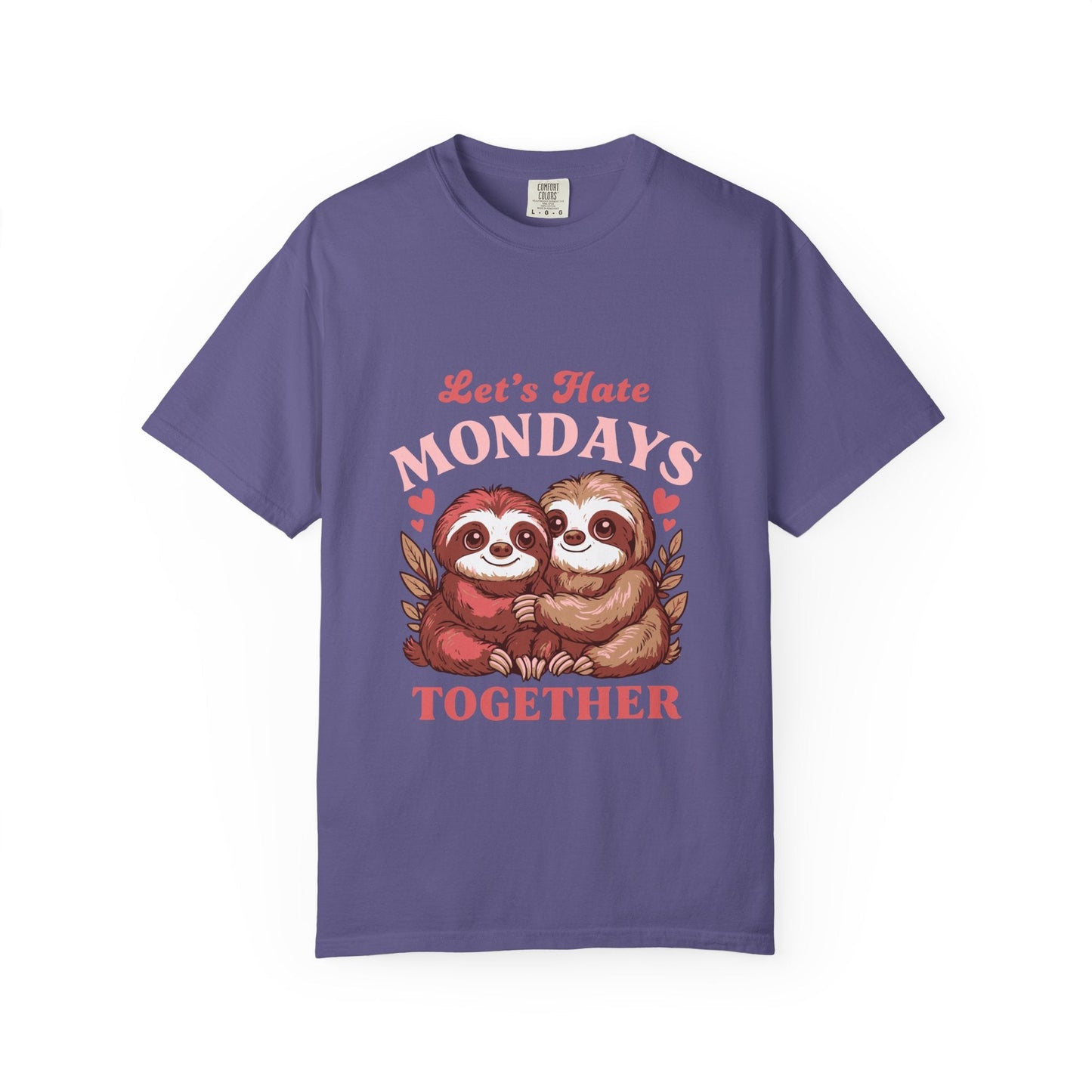 Dyed T-shirt – Snazzy Lets hate Monday Edition Printify