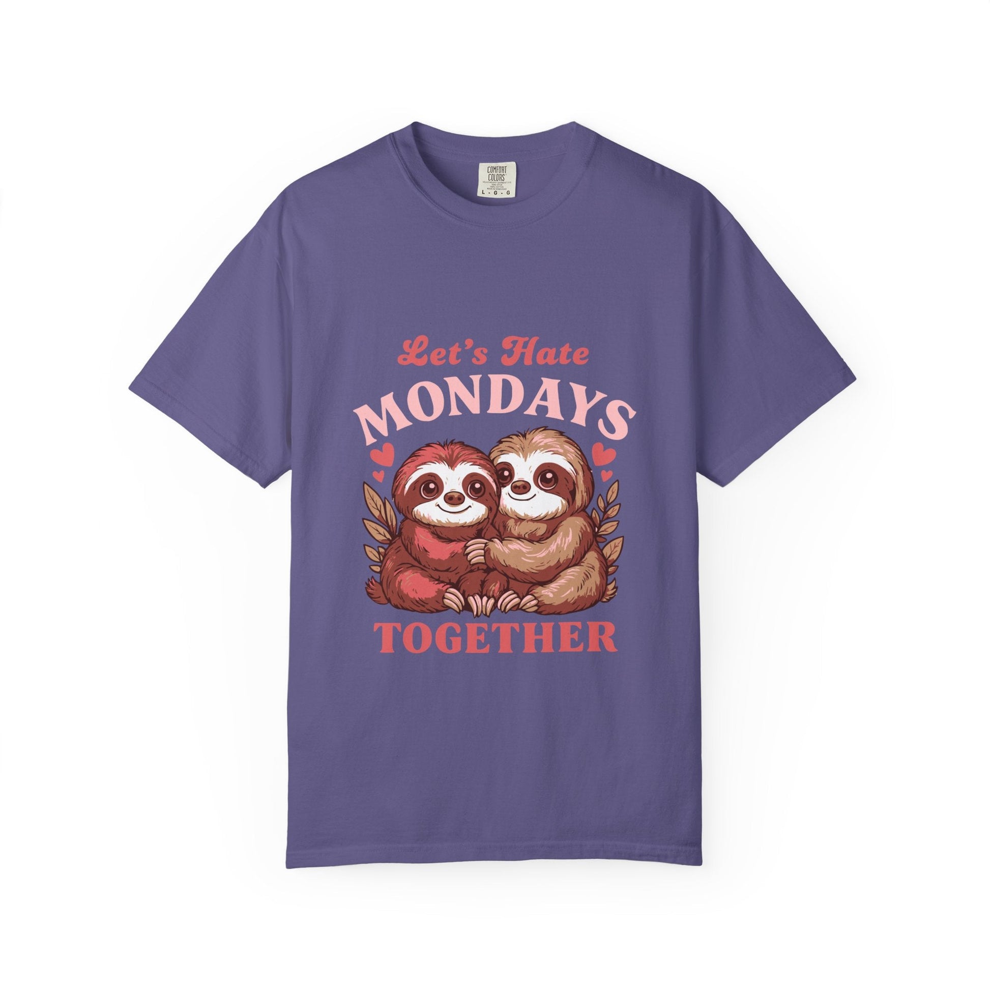 Dyed T-shirt – Snazzy Lets hate Monday Edition Printify