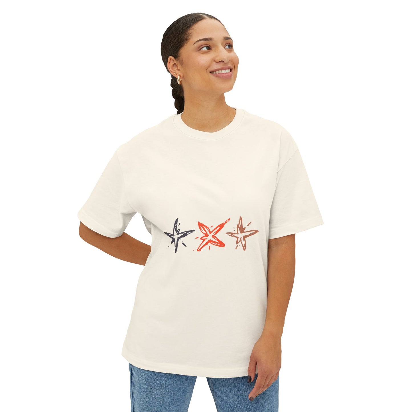 Starlit Threads Unisex Oversized Boxy Tee - snazzymerch