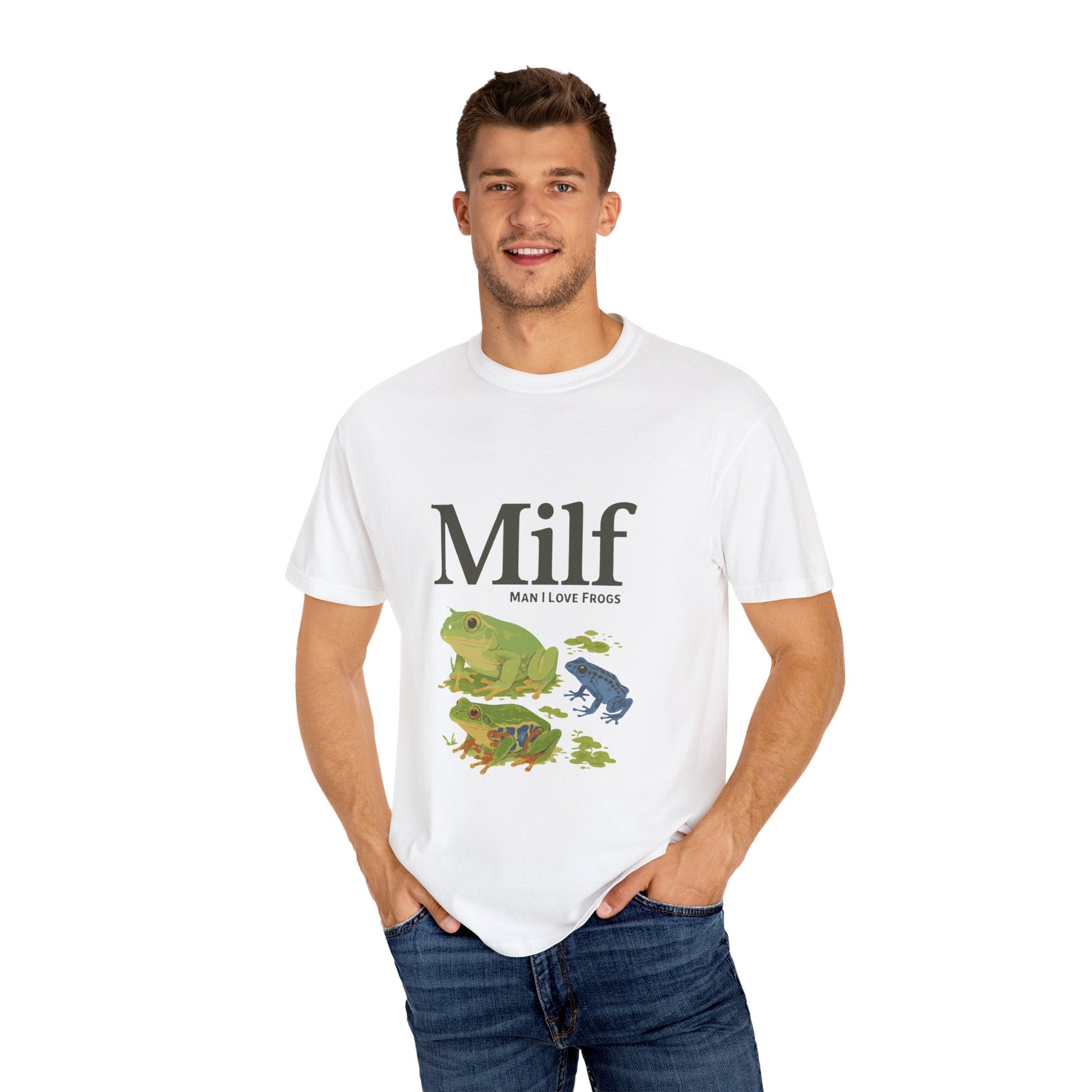 Unisex Garment-Dyed T-shirt – Snazzy Funny Milf Edition Printify