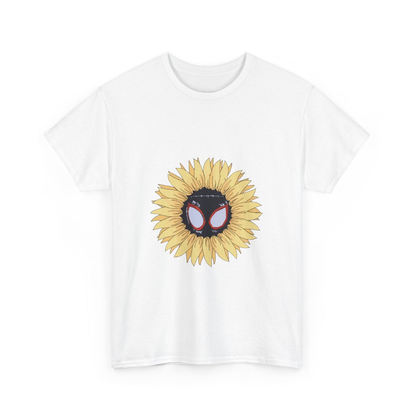Sunflower Mask Illustration Unisex Heavy cotton Tee Printify