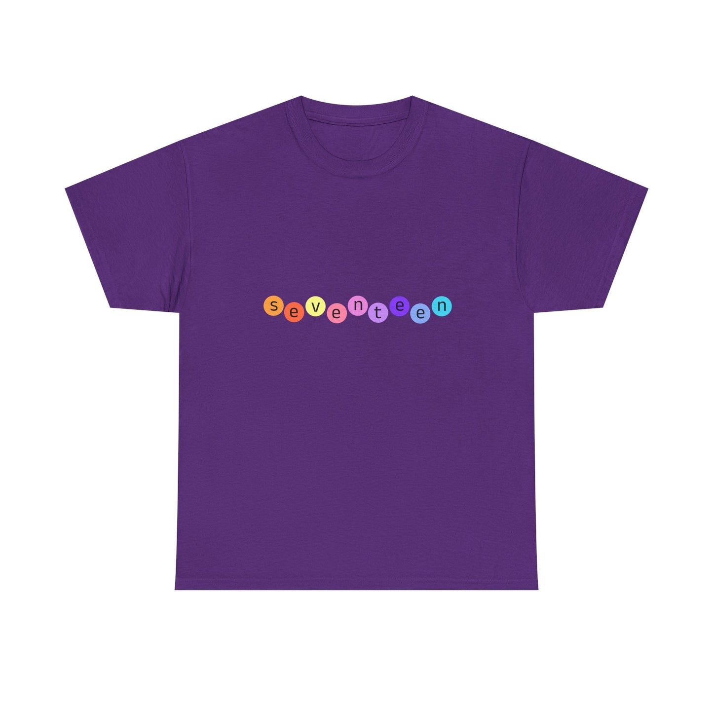 Color Pop Seventeen Unisex Heavy Cotton Tee - snazzymerch