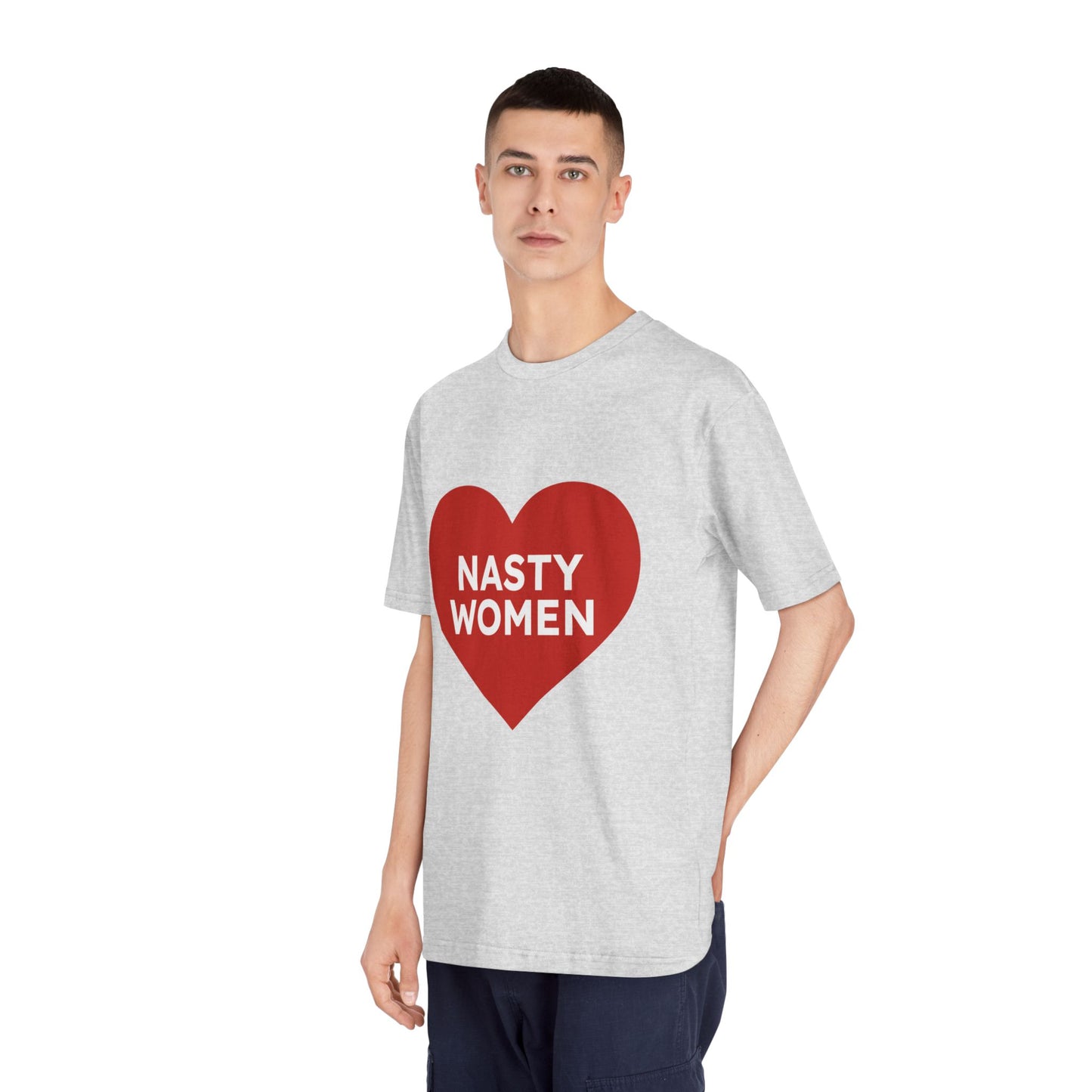 Nasty Women Heart - Unisex Classic Crewneck T-shirt Printify