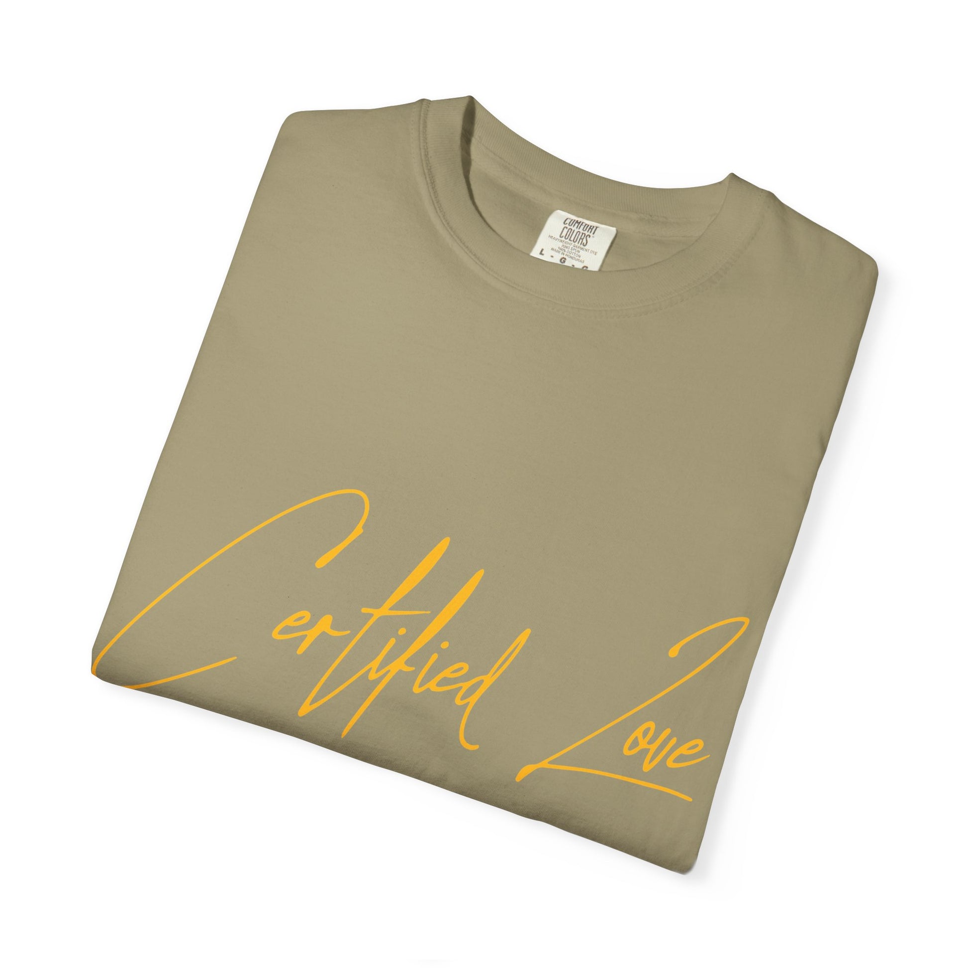 Certified Lover Boy Script Dyed Tshirt Printify