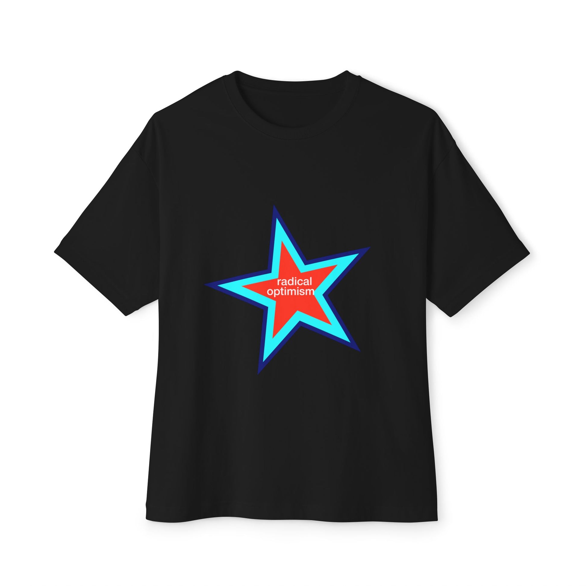 Power of Positivity Star Unisex Oversized Boxy Tee - snazzymerch