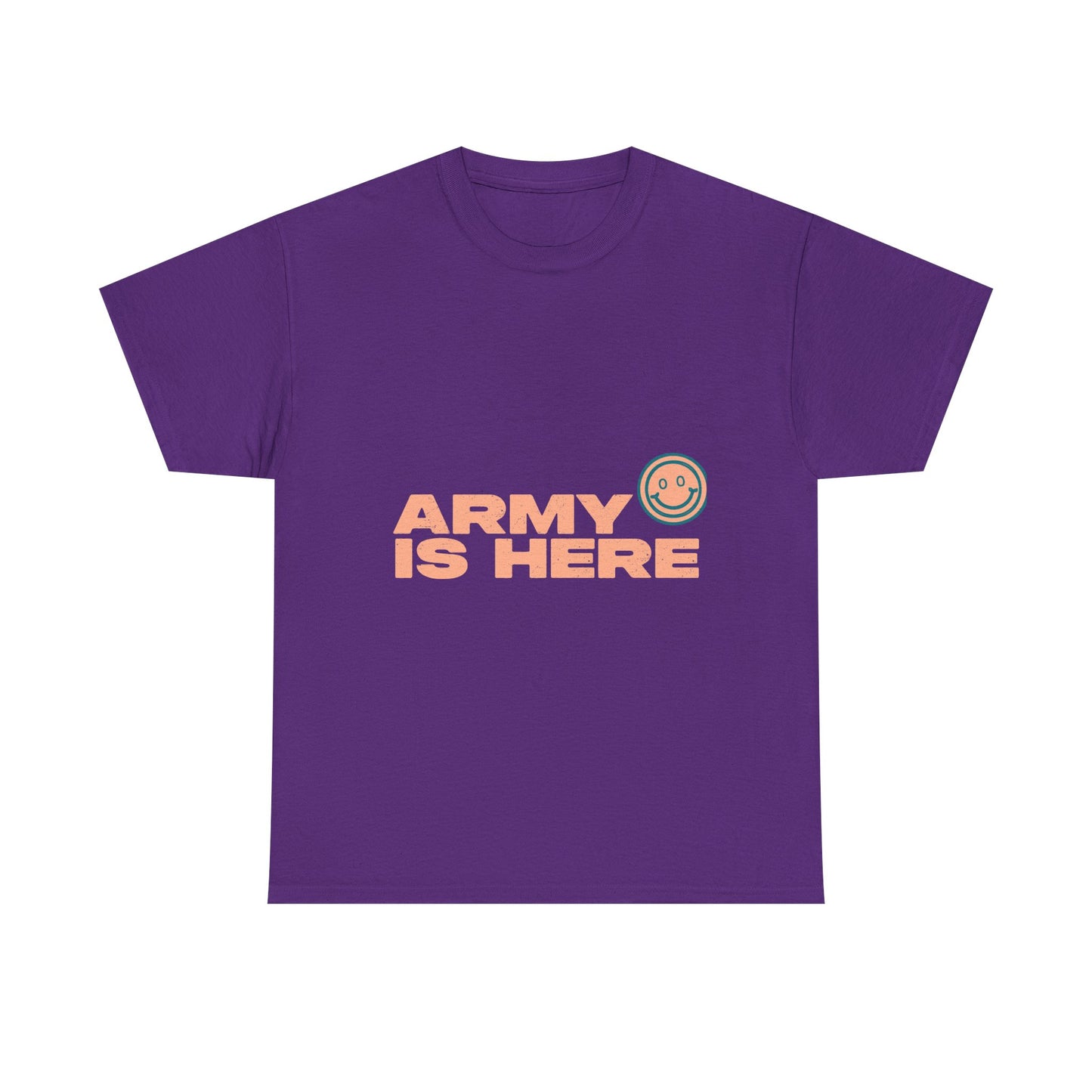 Smiley Army Vibe Unisex Heavy Cotton Tee - snazzymerch