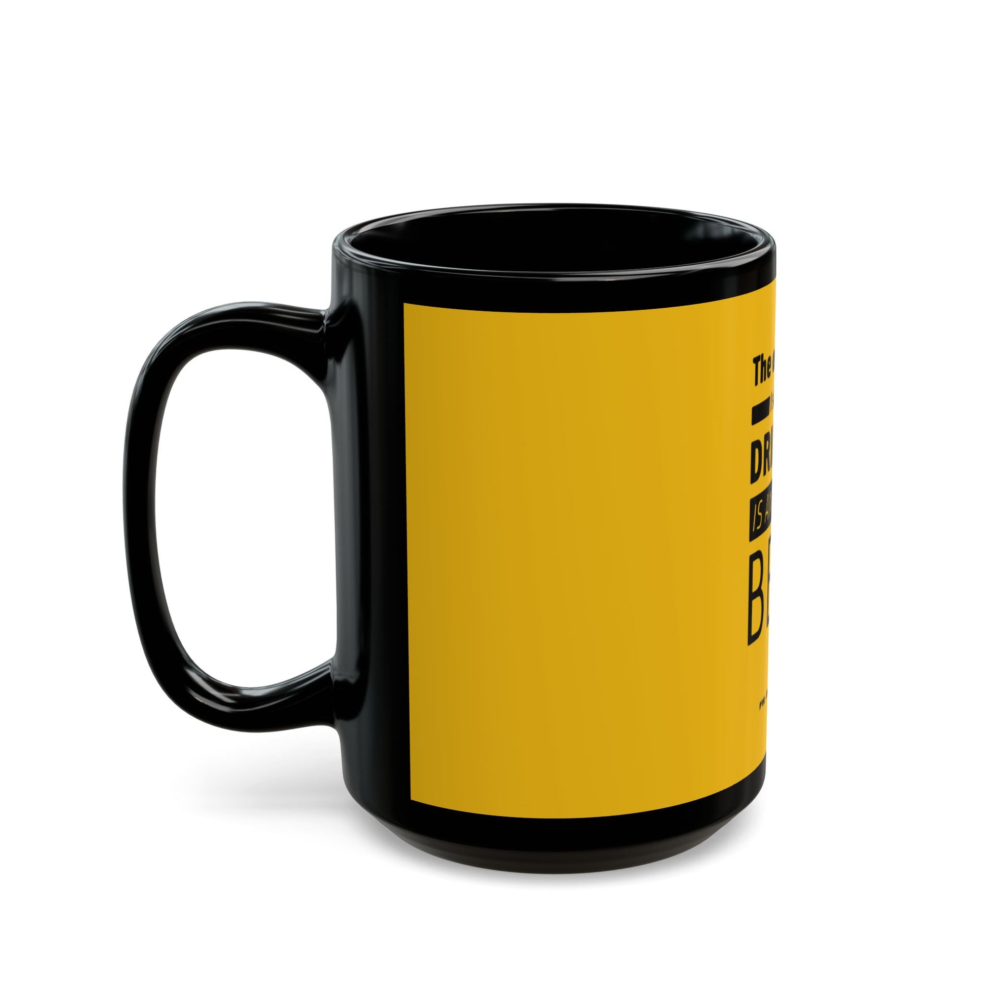 Pop Art Lips & Text Black Mug (11oz, 15oz) - snazzymerch