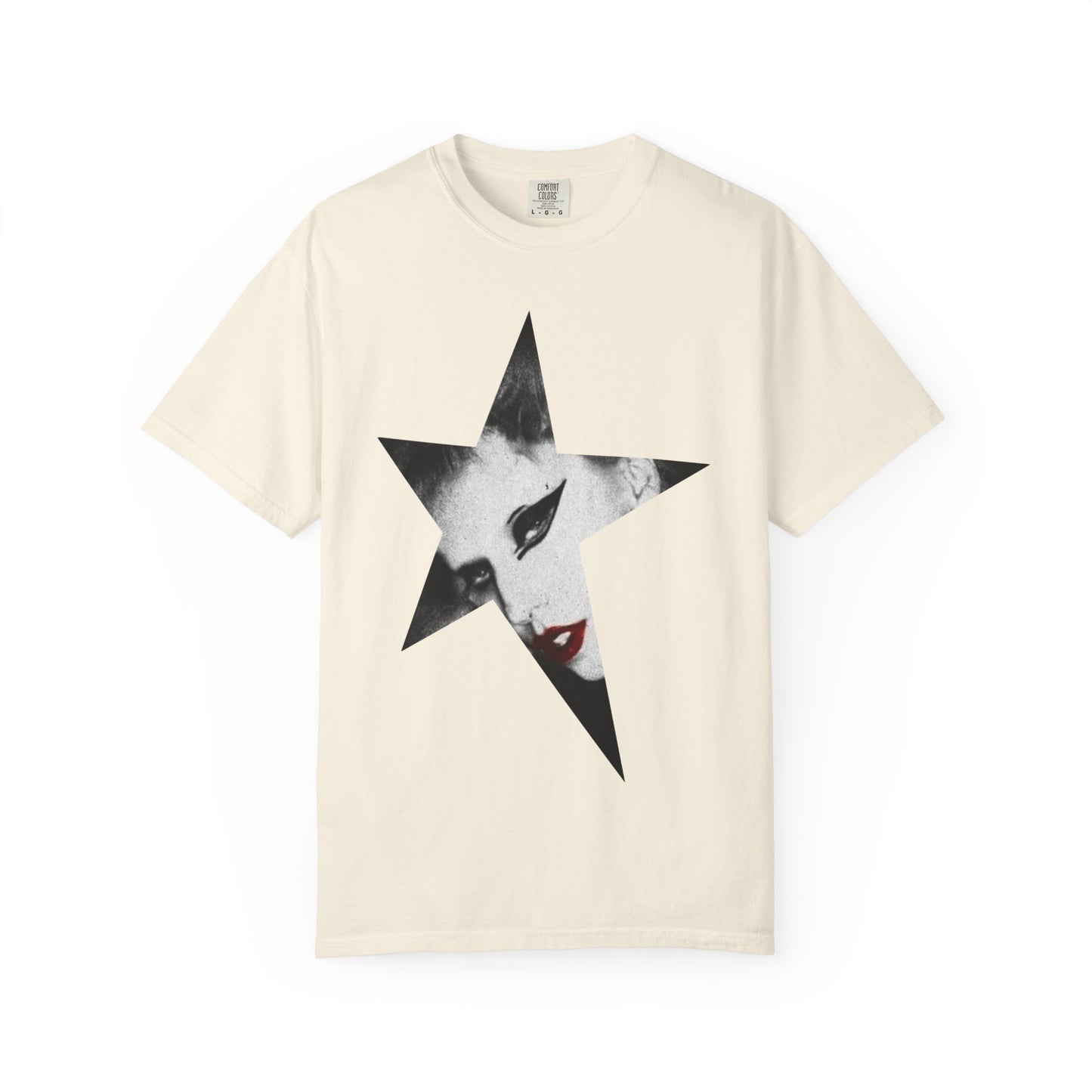 Born This Way Star Face-Unisex Dyed Tshirt Printify