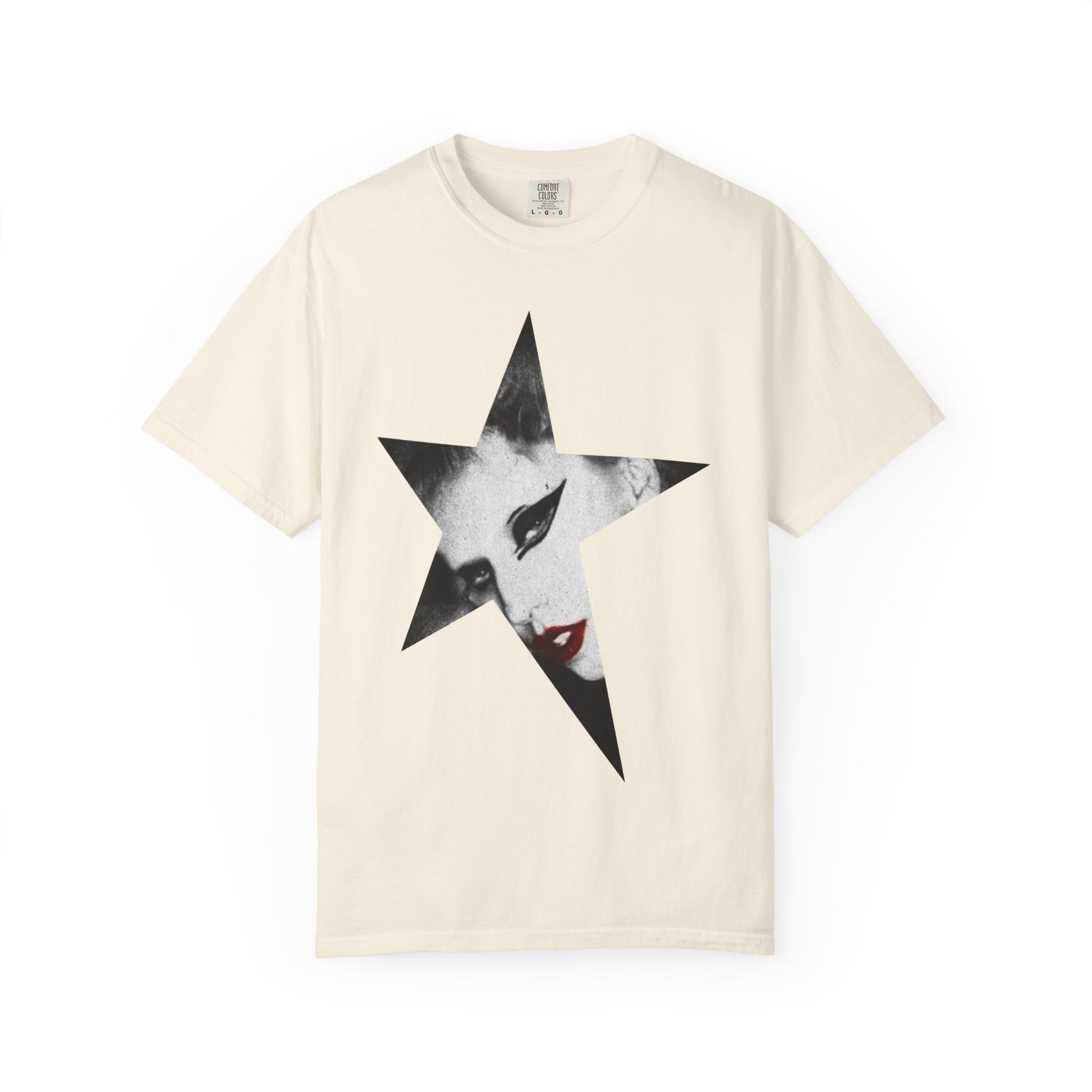 Born This Way Star Face-Unisex Dyed Tshirt Printify
