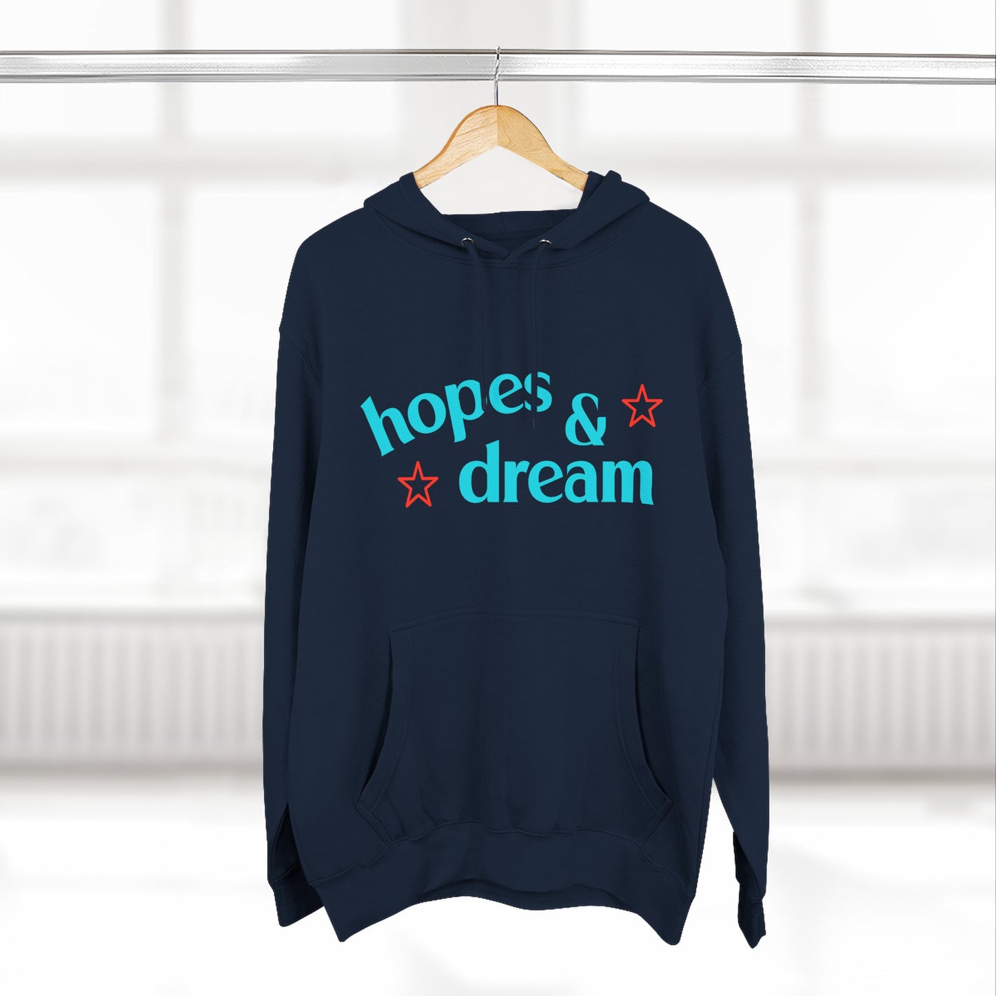 Hopes & Dreams Star Three-Panel Fleece Hoodie - snazzymerch