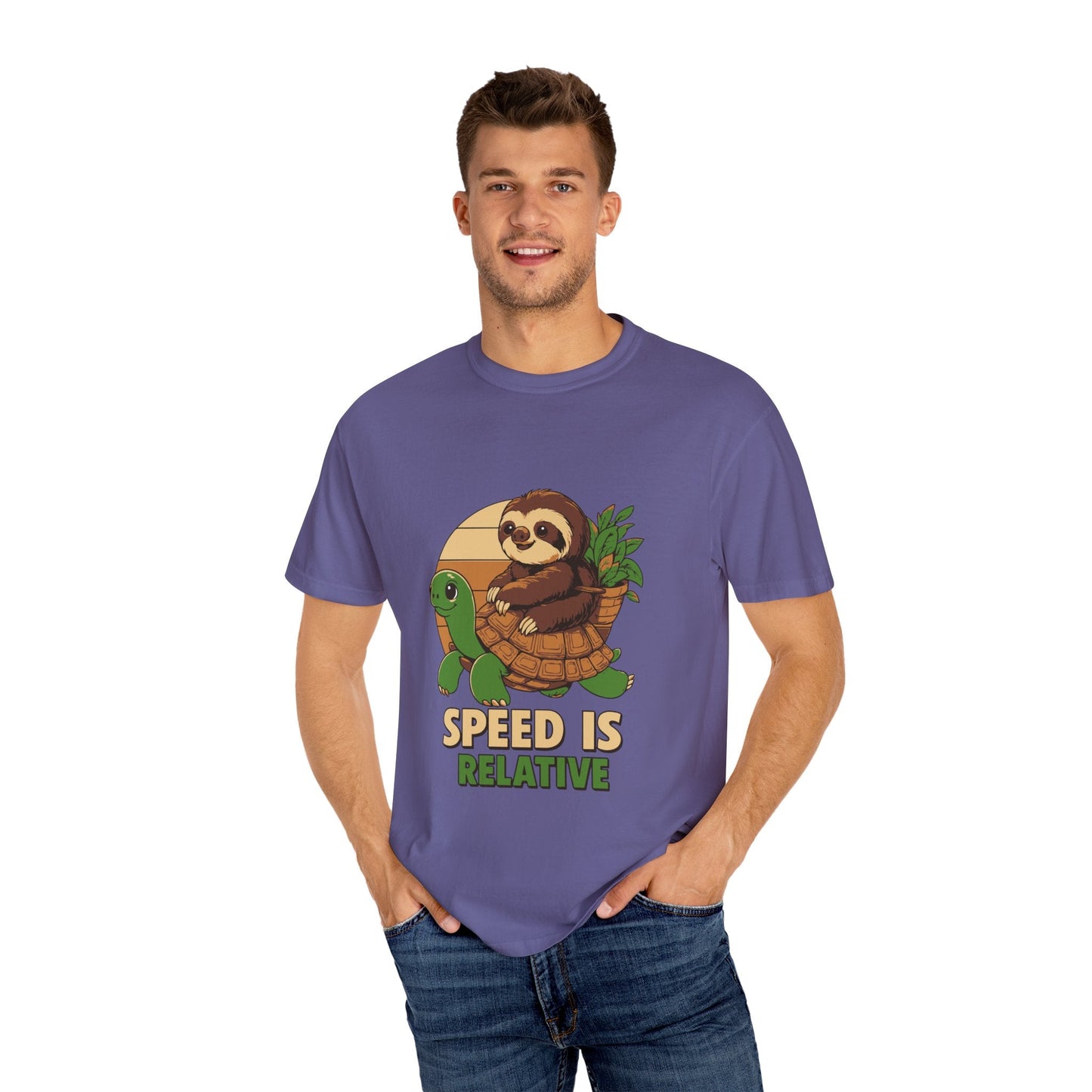 Dyed T-shirt – Snazzy Speed Edition Printify