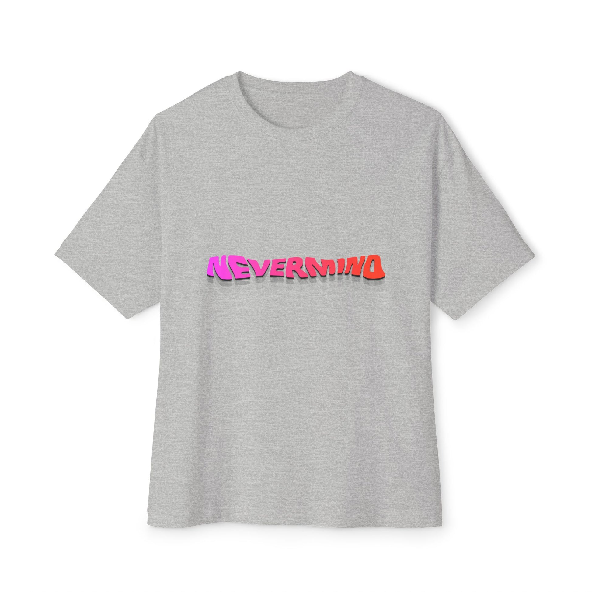 Wavy Groovy Typography Unisex Oversized Boxy Tee - snazzymerch