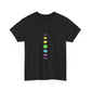 Rainbow Lunar Phases Unisex Cotton Tee Printify