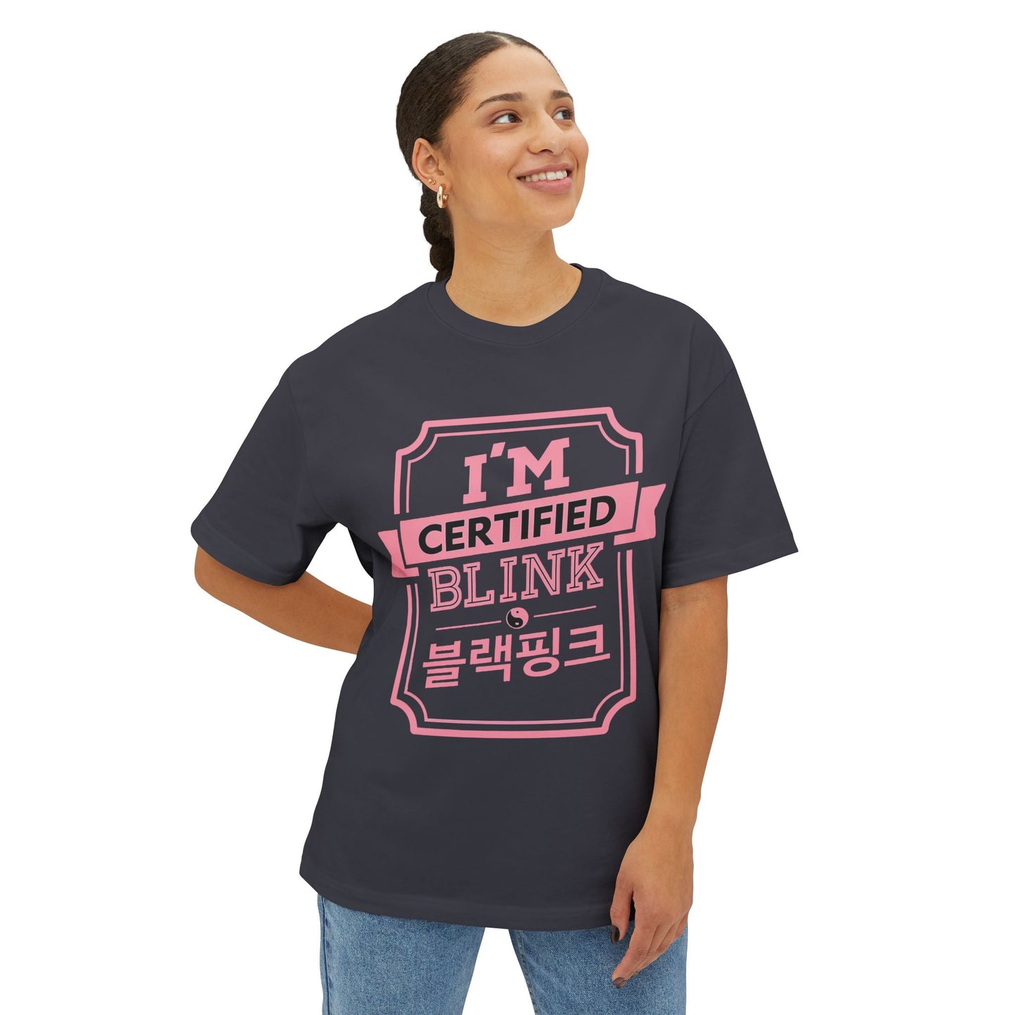 Certified BLINK Badge – Oversized Boxy Tee Printify