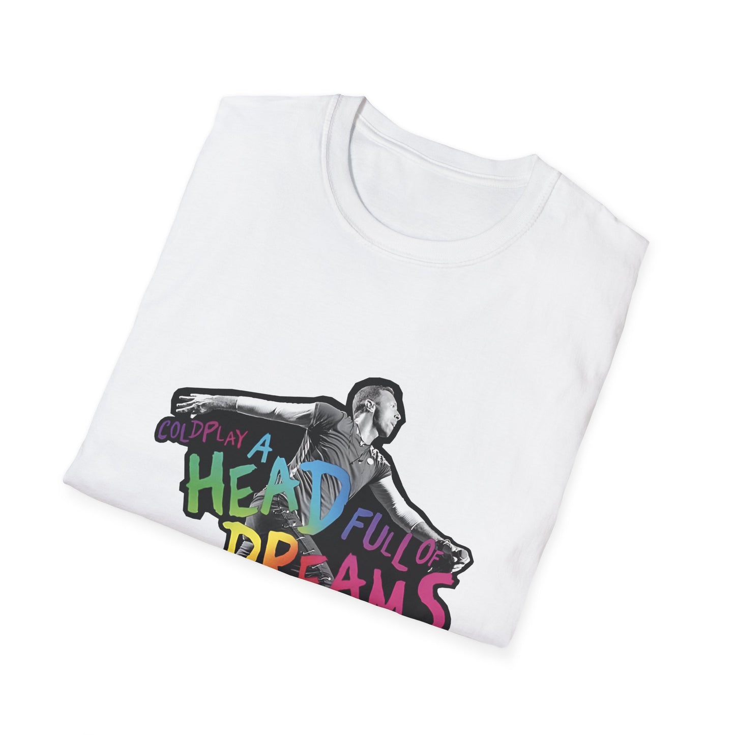 Unisex Softstyle T-Shirt Inspired by Coldplay A Head Full of Dreams Chris Printify