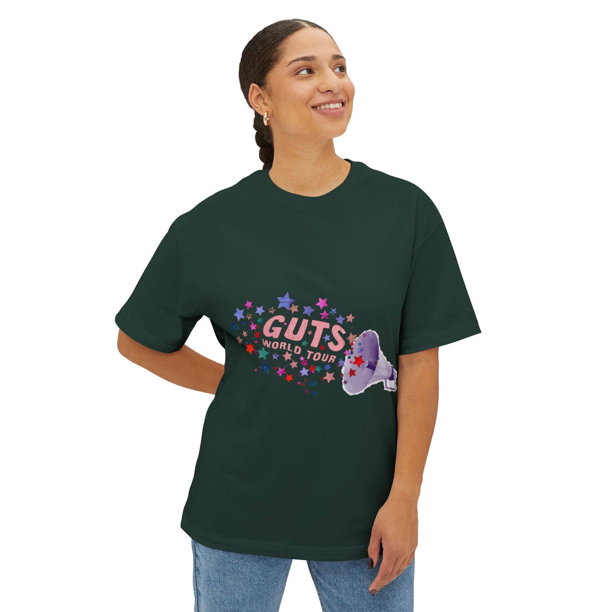 Guts World Tour Megaphone-Oversized Tee Printify