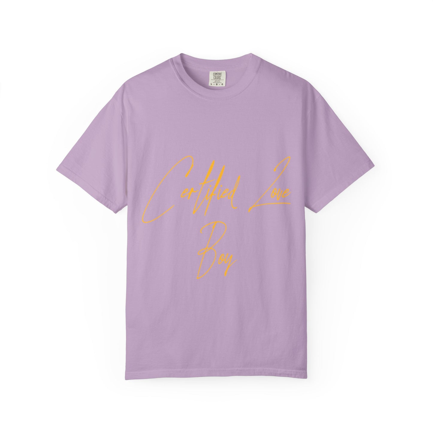 Certified Lover Boy Script Dyed Tshirt Printify