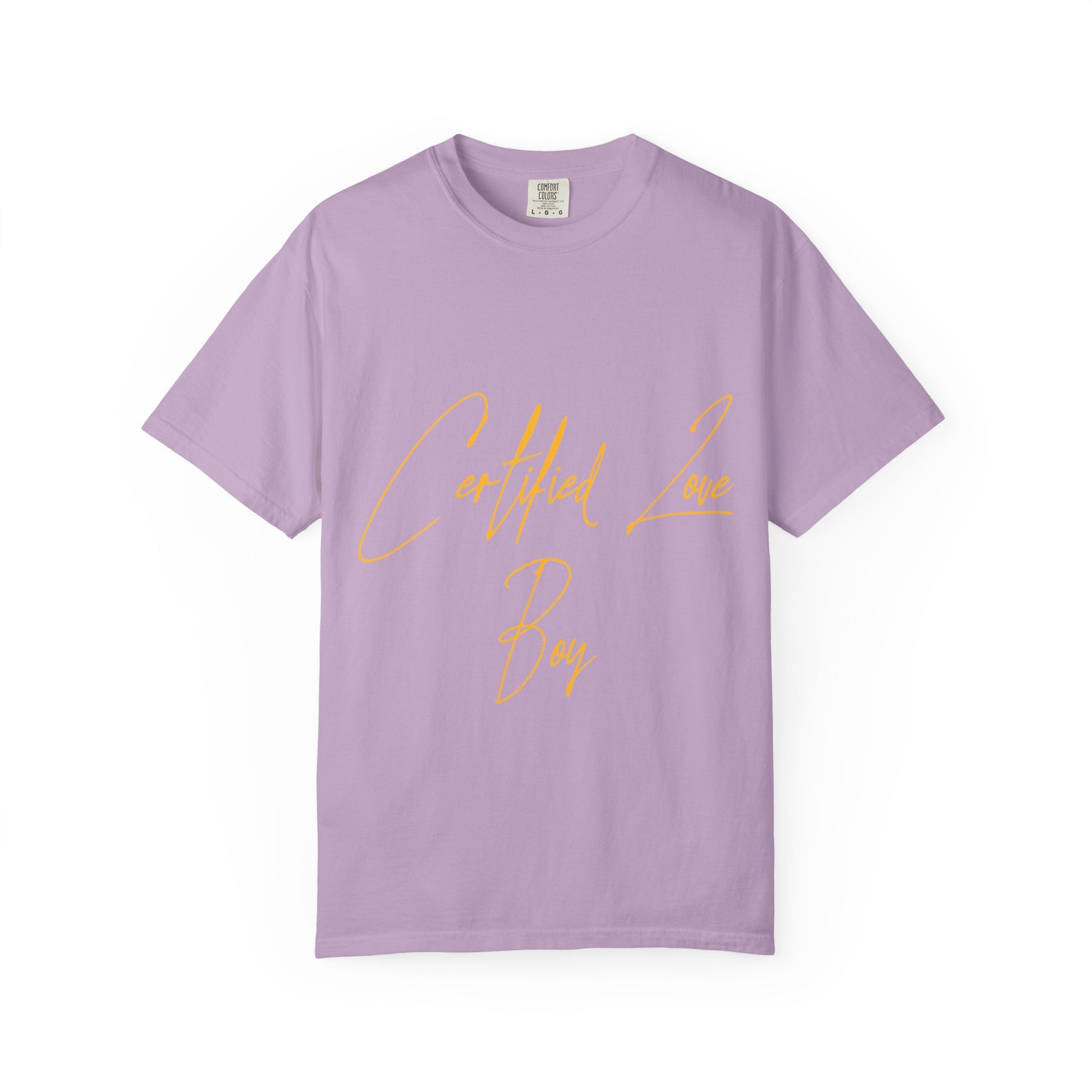 Certified Lover Boy Script Dyed Tshirt Printify