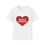 Nasty Women Heart - Unisex Softstyle T-shirt Printify