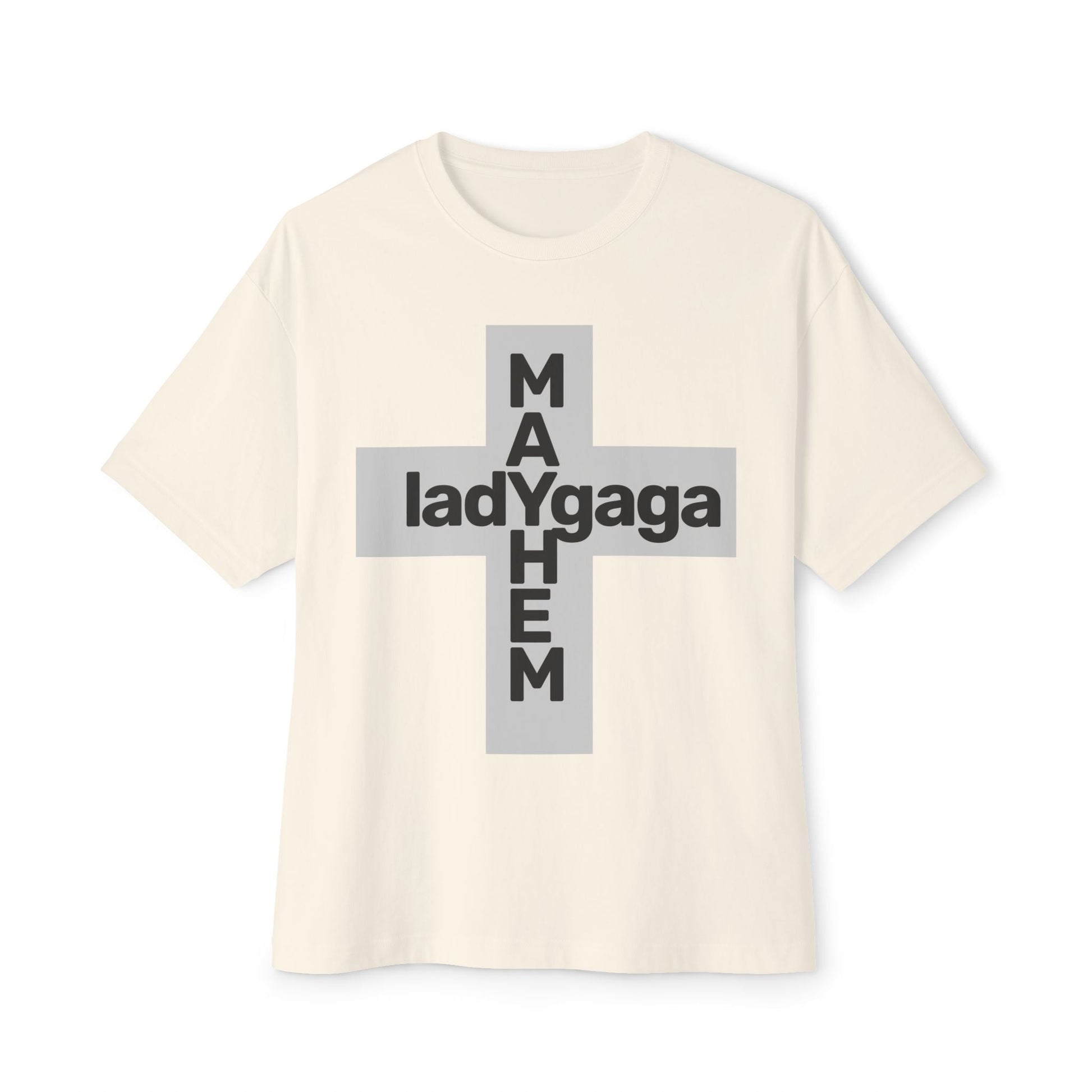 Lady Cross Mayhem-Unisex Oversized Tee Printify