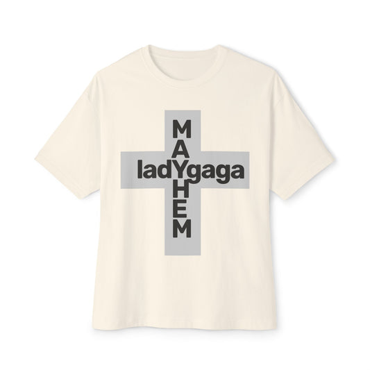 Lady Cross Mayhem-Unisex Oversized Tee Printify