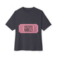 Lovesick Girls Ticket – Oversized Boxy Tee Printify