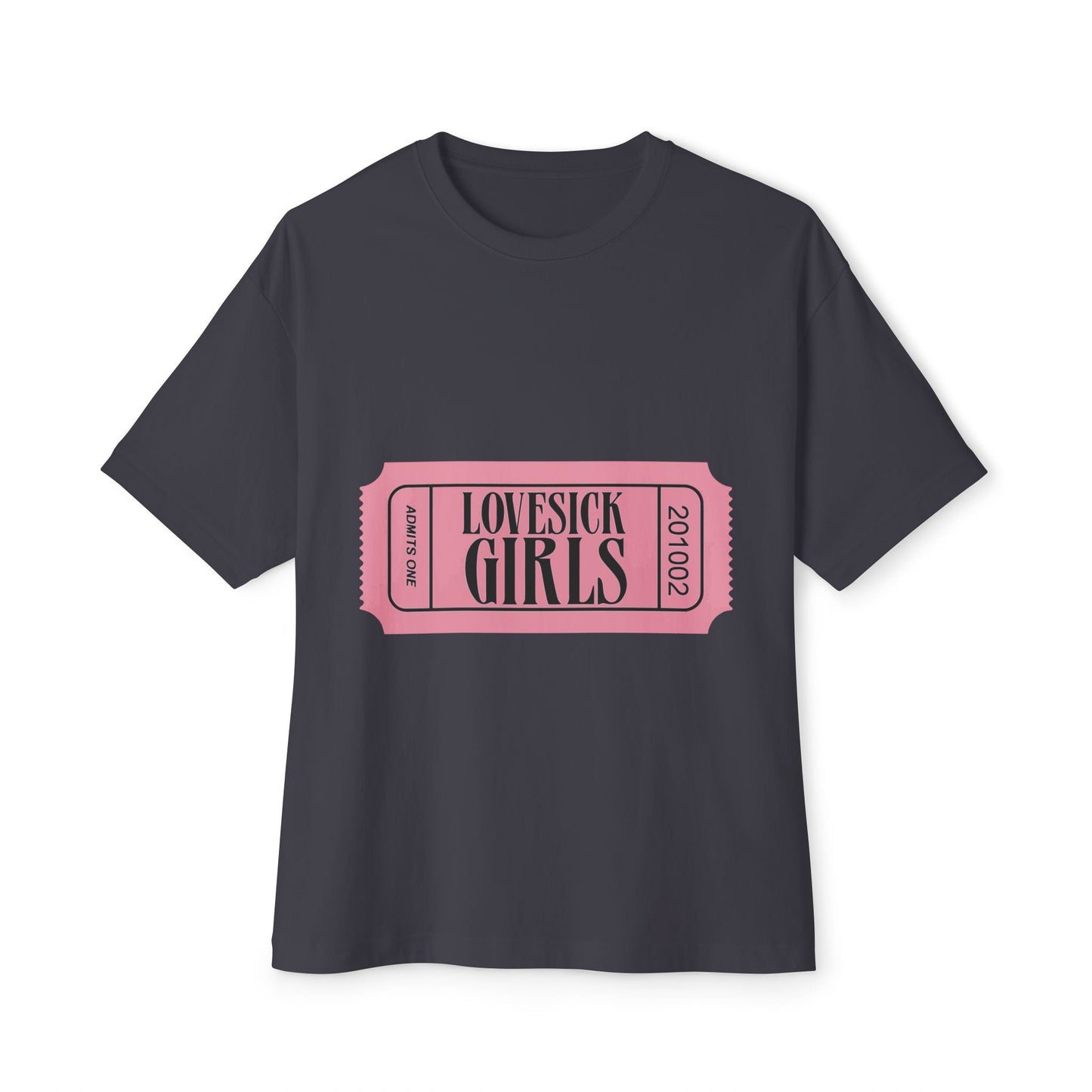 Lovesick Girls Ticket – Oversized Boxy Tee Printify