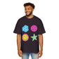 Lucky Star & Clover Patch Men's Heavy Oversized Tee - snazzymerch
