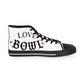 Love Bowl Retro Men's High Top Sneakers - snazzymerch