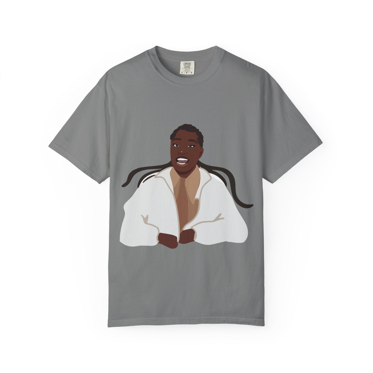 Vector Portrait Unisex Garment-Dyed T-shirt - snazzymerch