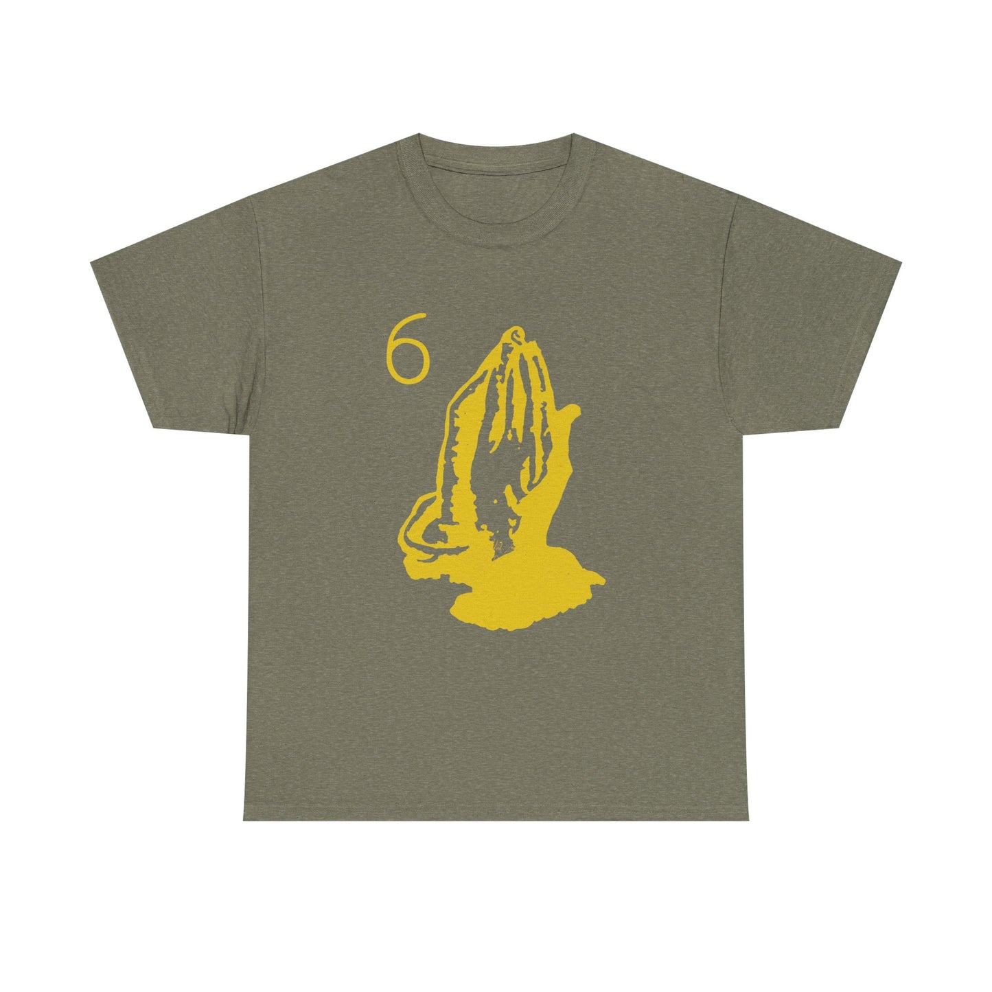 6 God Prayer Hands Heavy Cotton Tee Printify