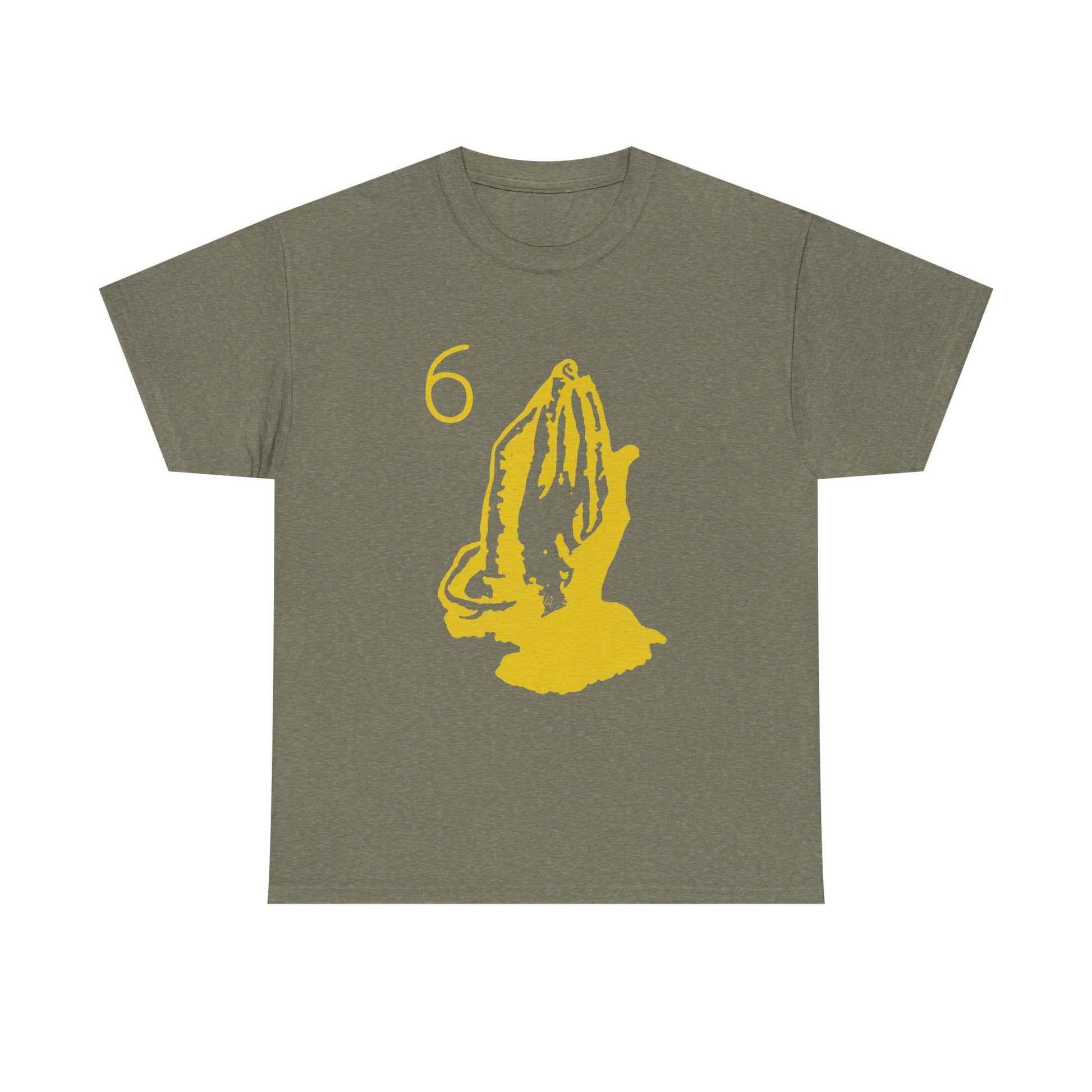6 God Prayer Hands Heavy Cotton Tee Printify