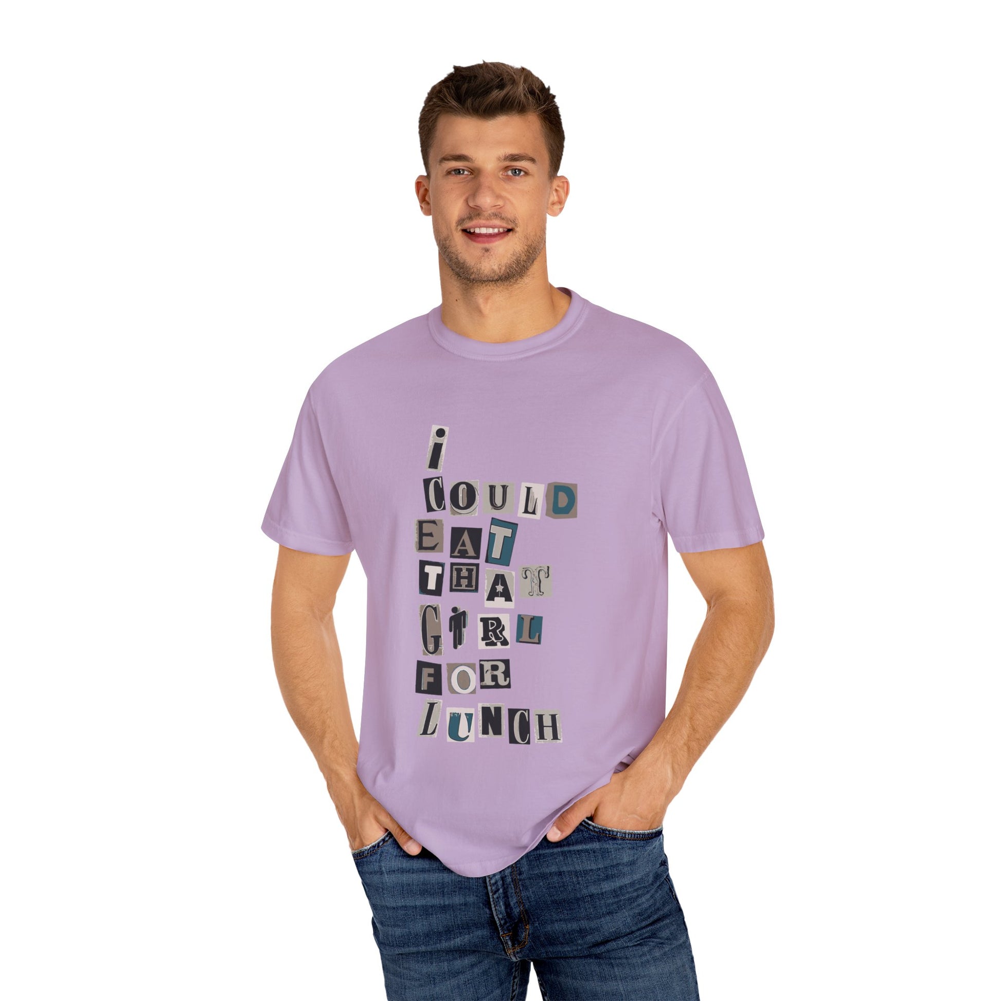 Billie Eilish Inspired Dyed T-shirt – Mixed Message Collage Edition Printify