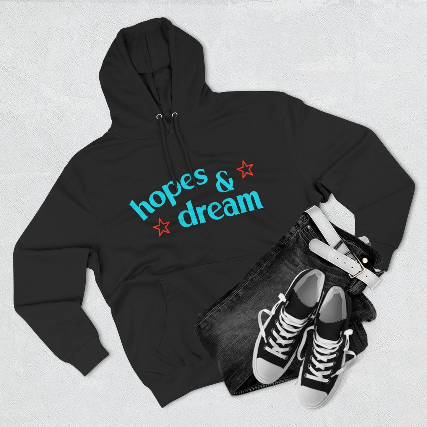Hopes & Dreams Star Three-Panel Fleece Hoodie - snazzymerch