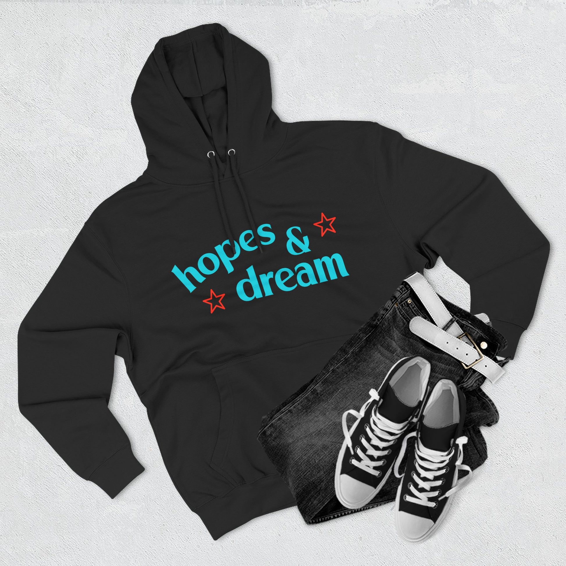 Hopes & Dreams Star Three-Panel Fleece Hoodie - snazzymerch