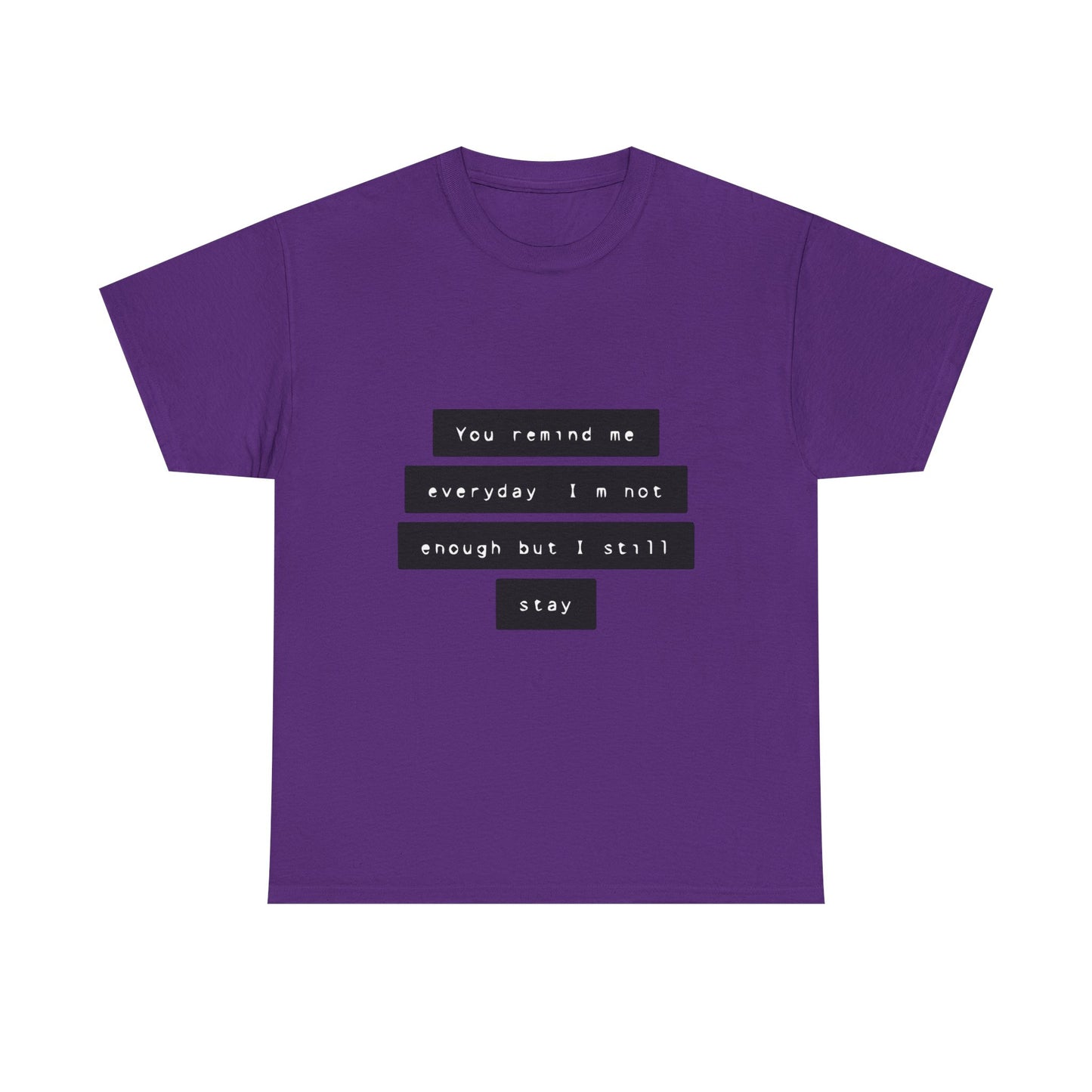 Emotional Line Text Unisex Heavy Cotton Tee - snazzymerch