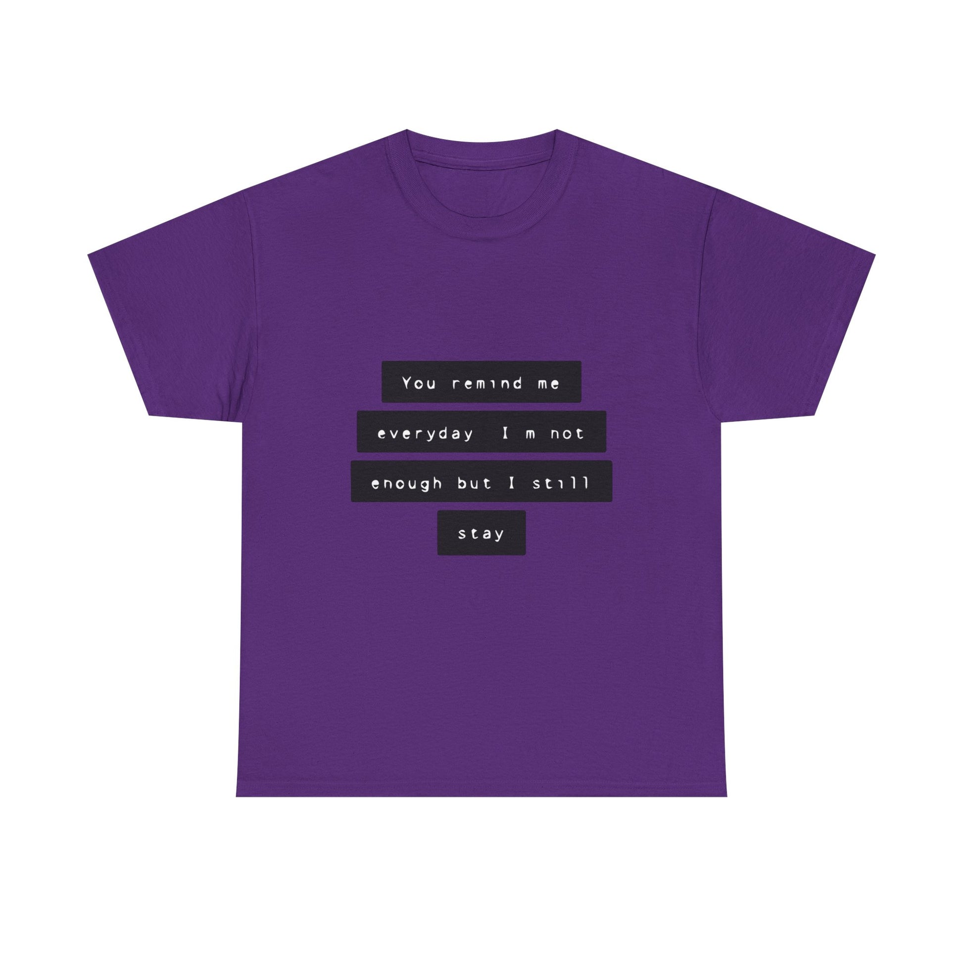 Emotional Line Text Unisex Heavy Cotton Tee - snazzymerch