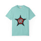 Retro Star Emblem Unisex Garment-Dyed T-shirt - snazzymerch