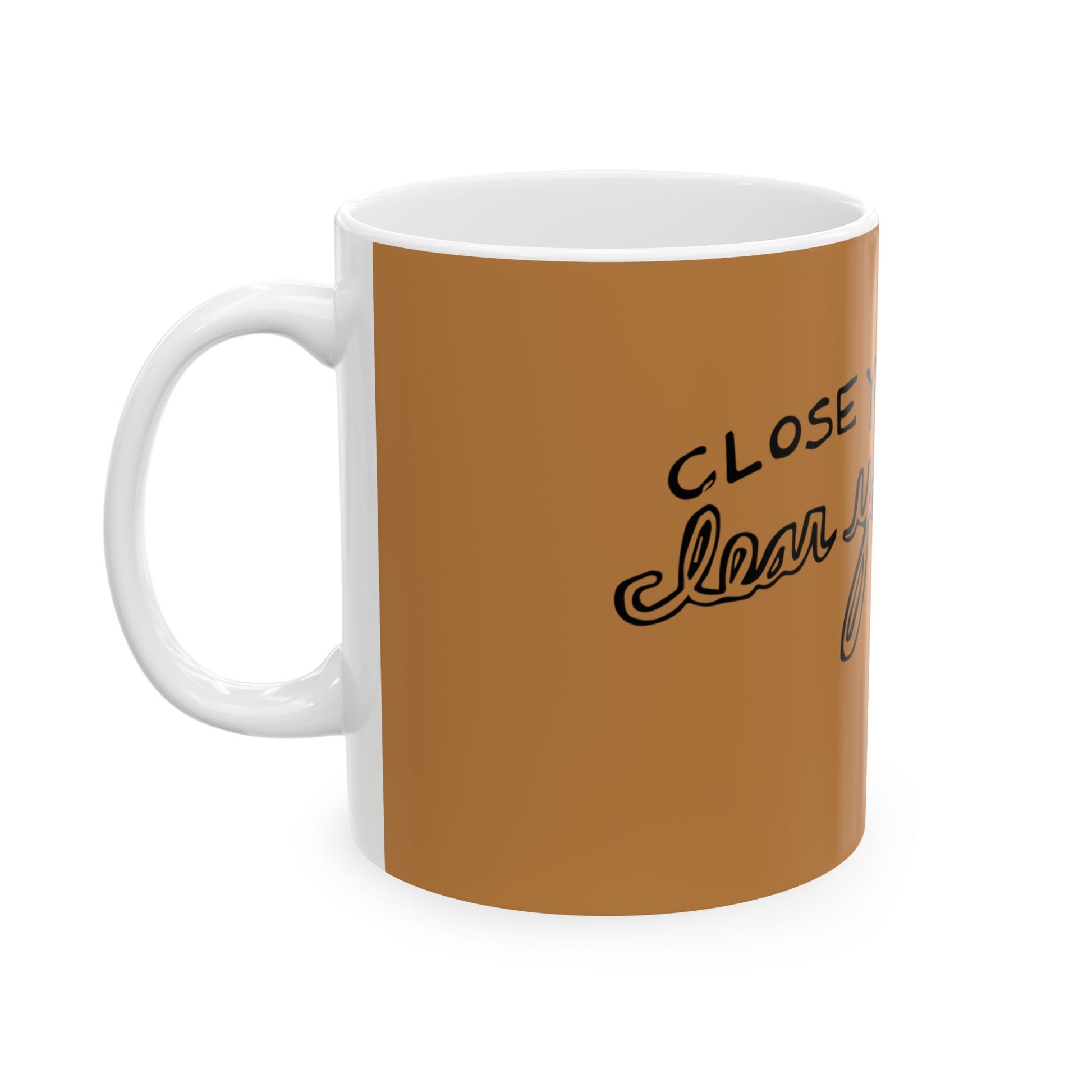 Bold Outline Ceramic Mug, (11oz, 15oz) - snazzymerch