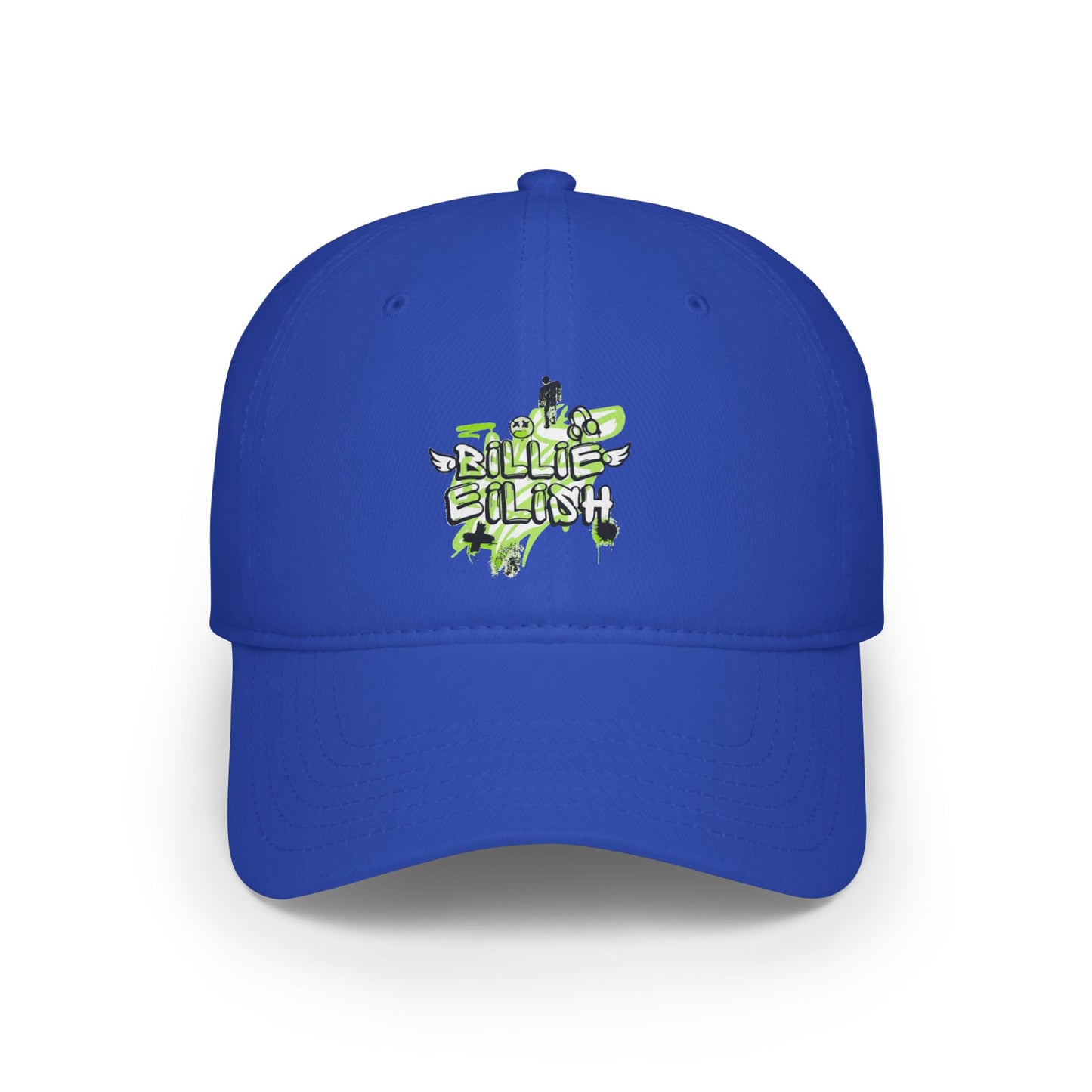 Billie Eilish Inspired Baseball Cap – Grunge Angel Graffiti Edition Printify