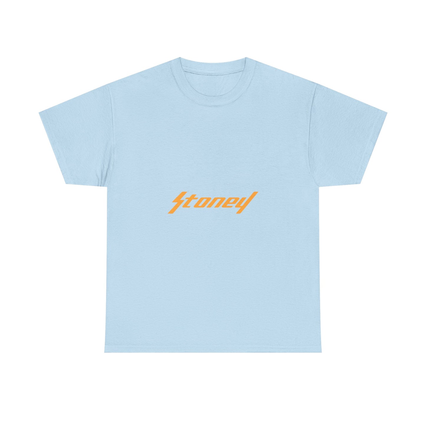Orange Lightning Text Logo Unisex Heavy cotton Tee Printify